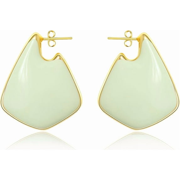 Trendy Gold Plated Knot Earrings for Women Chunky Statement Drop Dangle Earrings Lightweight Hypoallergenic Fashion Accessories Gold Jewelry Gifts for Womens