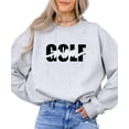 thumbnail image 1 of Trendy Golf Mom Sweatshirt for Women Girly Script Golf Supporter Pullover Gray Sweatshirt Adult Small, 1 of 4