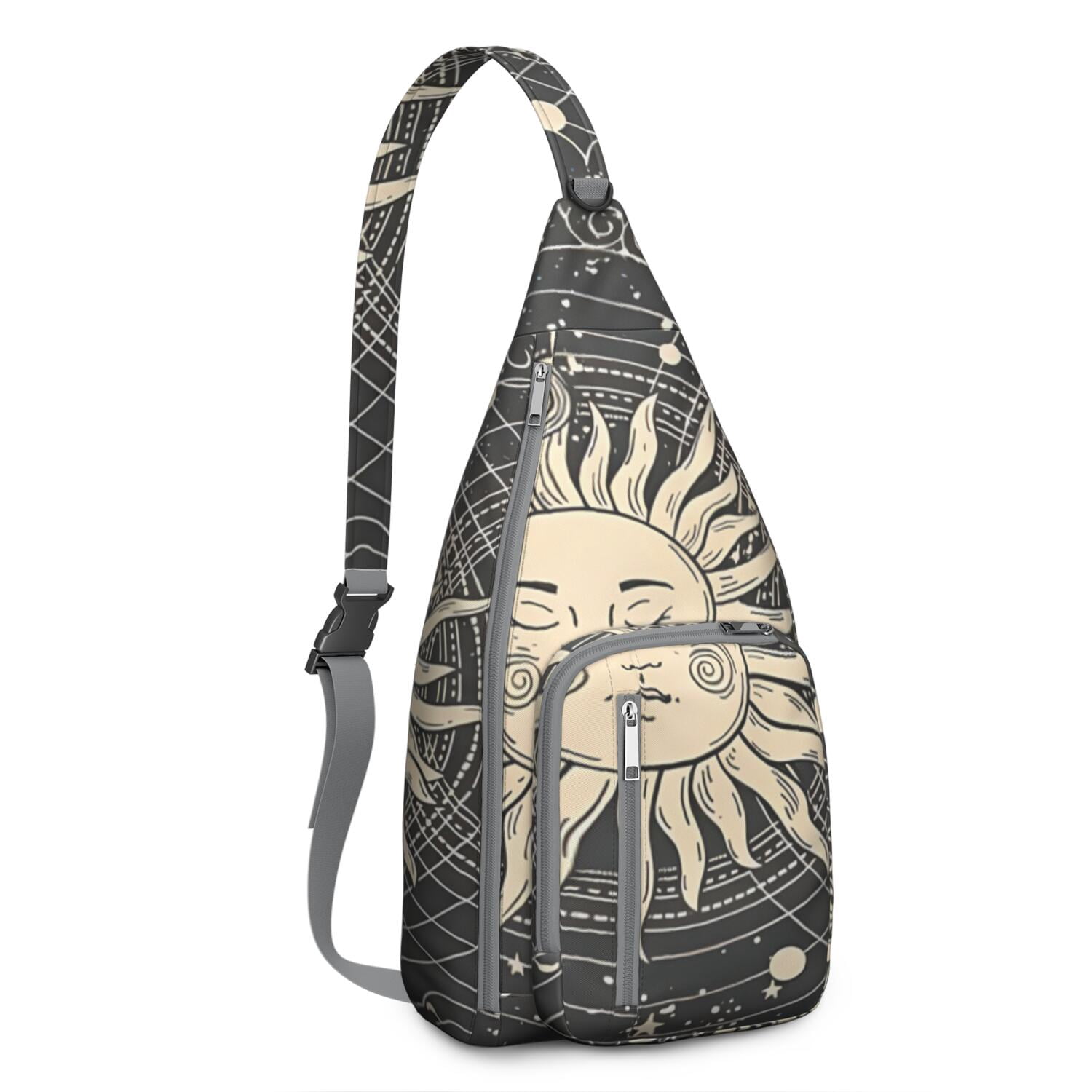 Trendy Gothic Sling Backpack - Waterproof & Durable Crossbody Shoulder Bag for Students, Travelers & Fashion Lovers