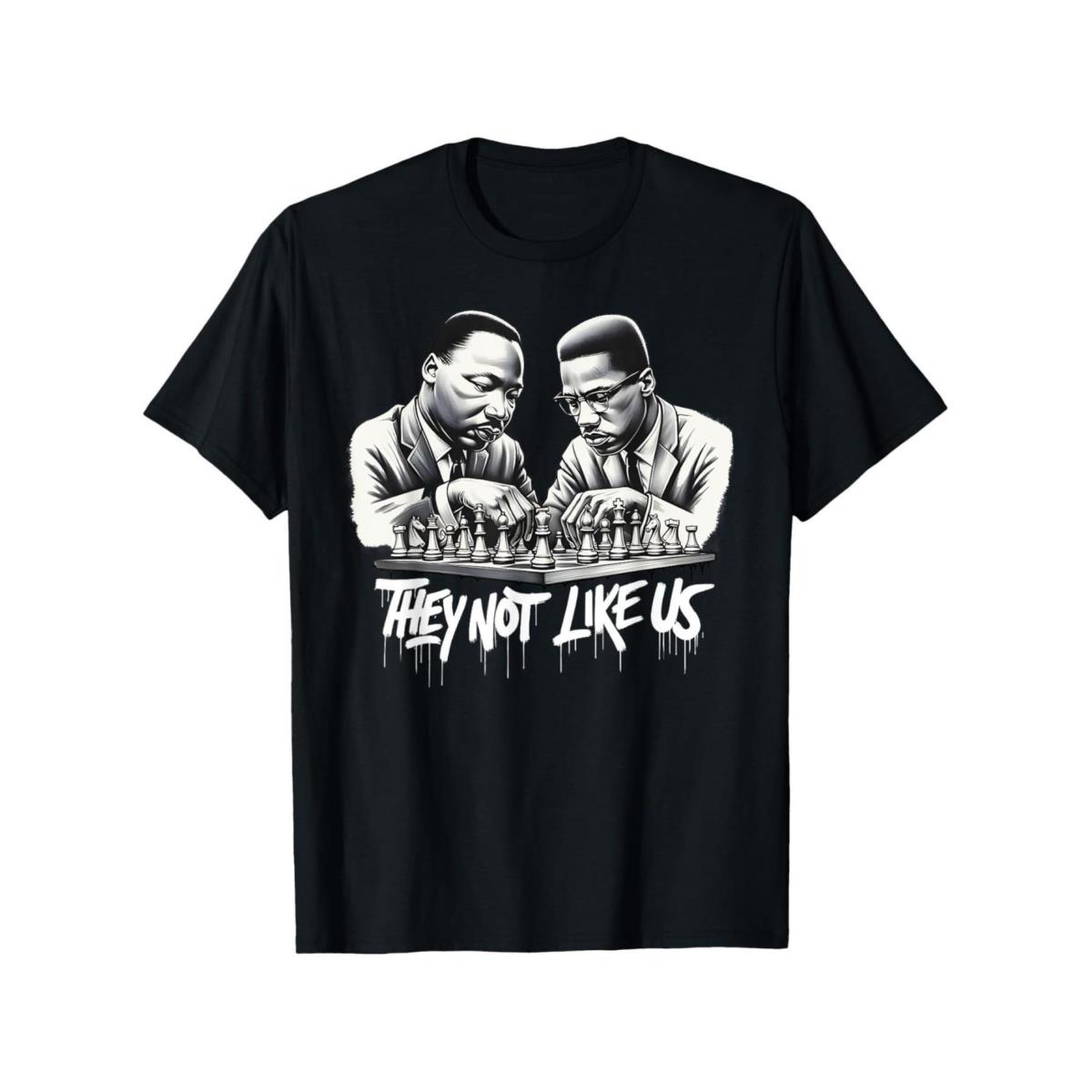 Trendy Graphic T-Shirt - Martin Luther King Jr. & Malcolm X