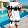 thumbnail image 1 of Trendy Graphic Tee and Matching Shorts Set - Abstract Splash Design for Stylish Summer Vibes, 1 of 5