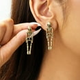 thumbnail image 1 of Trendy Halloween Skeleton Dangle Earrings For Women Vintage Punk Gothic Skull Black Cat Goth Earring Party Funny Jewelry Gifts, 1 of 6