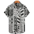 thumbnail image 1 of Trendy Hawaiian Shirt 3d Floral Designs Printed Shirts For Men Abstract Simple Short-sleeved Men's Shirts Loose Summer Tops, 1 of 6