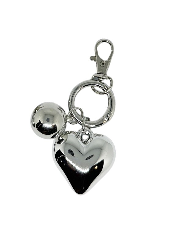Trendy Heart Shaped Keychains with Big/Small Keyrings Handmade Jewelry for Women and Men Unique Bag Decoration