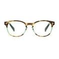 thumbnail image 1 of Trendy Hipster Keyhole Horn Rim Colorful Reading Glasses Green +1.25, 1 of 4