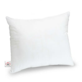 A1 Home Collections Pillow Insert Sterilized Extra Hypoallergenic Poly Fill with 200 TC Cotton Shell, Set of 2, White 2 Pounds