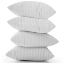 Trendy Home 20x20 White Hypoallergenic Stuffer Home Office Decorative Throw Pillow (Pack of 4)