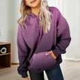 thumbnail image 1 of Trendy Hoodies for Girls Cozy Sweatshirts Oversized Long Sleeve Casual Apparel Stylish Teen Fashion Gradient Design for Young Women, 1 of 3
