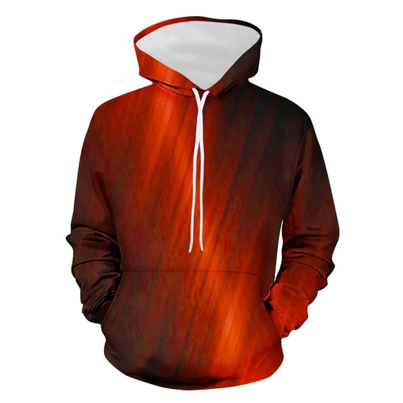 Trendy Hoodies for Men Funny Graphic 3D Printed Drawstring Pullover Hooded Sweatshirts with Pocket Jumper Tops (3X-Large, Red 02)
