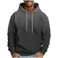 thumbnail image 1 of Trendy Hoodies for Men Gradient Color Drawstring Hooded Pullover Sweatshirts with Pocket Long Sleeve Casual Tops (L, Black 02), 1 of 5