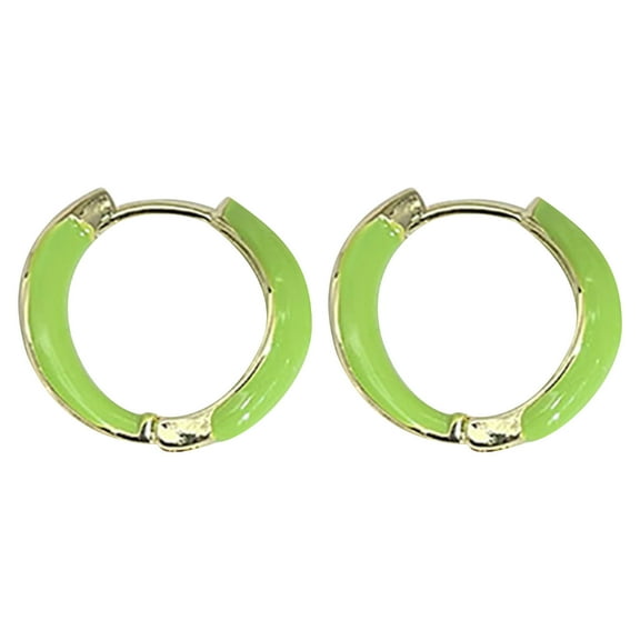 Trendy Hoop Earrings for Women - Fashionable High-End Small Spring Hoops,Versatile & Fresh Style