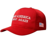 LINRONG Trendy Hot New Donald Trump Hat Make America Great Again 2016 Republican Red Cap RED