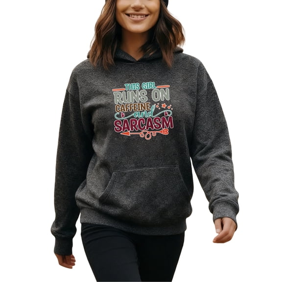 Trendy Humor Sarcastic Quotes Hoodie for Men Women, Funny Pullover Hooded Sweatshirt, Cozy Cotton Poly Blend, Casual Everyday Humor Outfit