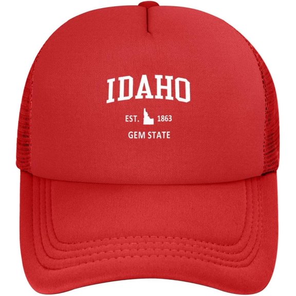 Trendy Idaho Summer Baseball Cap Polyester Cowboy Hat Fashionable for Man Woman Adjustable
