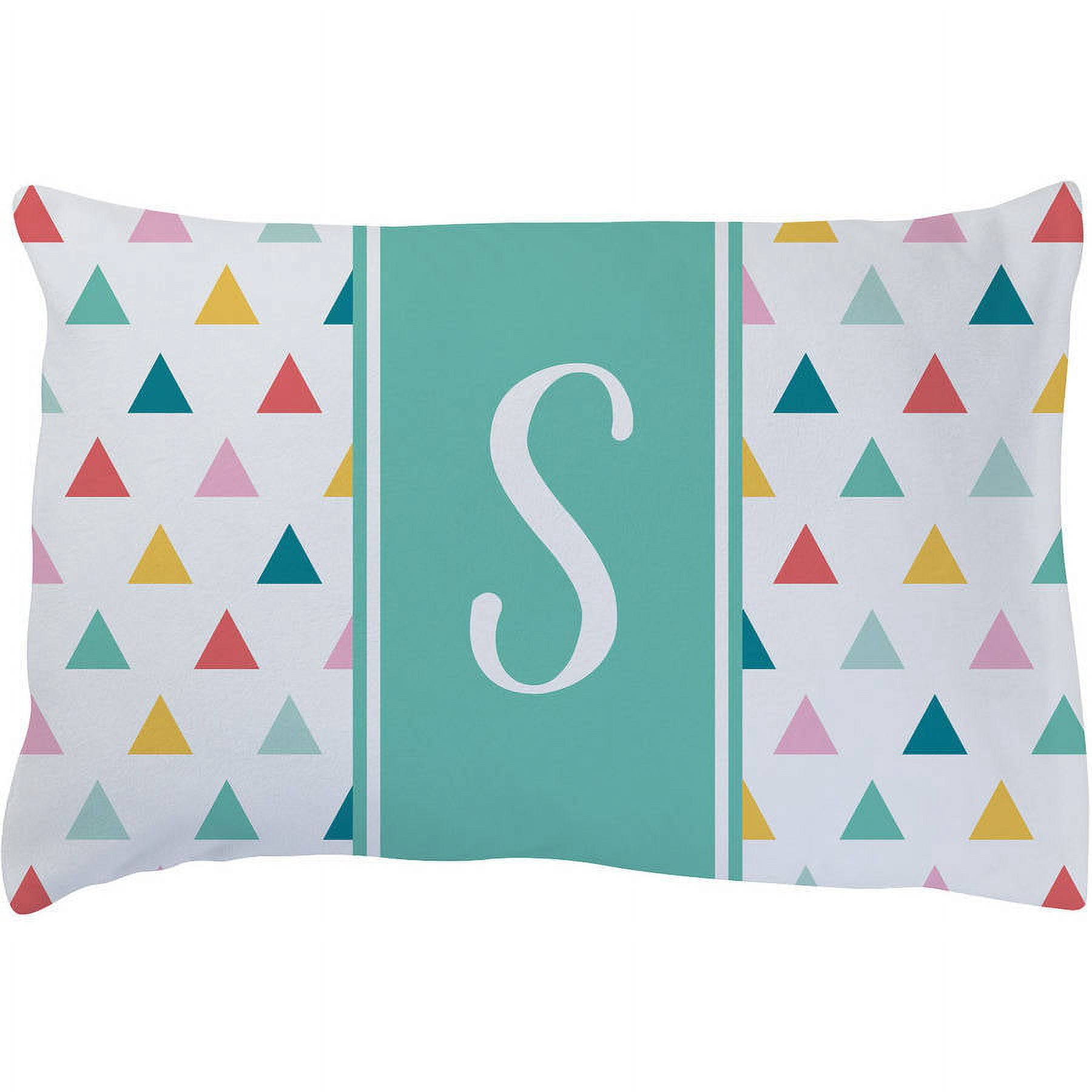 Trendy Initial Personalized Plush Fleece Pillowcase For Girls