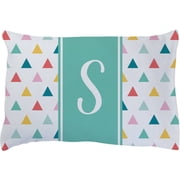 Trendy Initial Personalized Plush Fleece Pillowcase For Girls