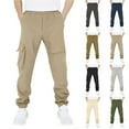 thumbnail image 1 of Trendy Jogger Sweatpants, Boys And Childrens Sports Cargo Pants Stretch Elastic Waist School Kids Twill Joggers for 4-13 Years, Size 5-14 Years, 1 of 9