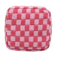 thumbnail image 1 of Trendy Knit Checkerboard Coin Purse - Large Capacity Makeup Bag, Portable Cosmetic Organizer, Perfect Gift for Women, 1 of 7