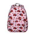 thumbnail image 1 of Trendy Ladybug Print Backpack - Water-Resistant School & Work Bag for Women & Teens, Large Capacity Laptop Backpack with Multiple Pockets, 1 of 6