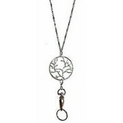 Trendy Lanyard, Womens Fashion Stainless Steel Chain Lanyard Jewelry 34 Inches Long, for Keys, Badge Holder.