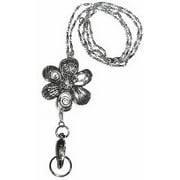 Trendy Lanyard, Womens Fashion Stainless Steel Chain Lanyard Jewelry 34 Inches Long, for Keys, Badge Holder.