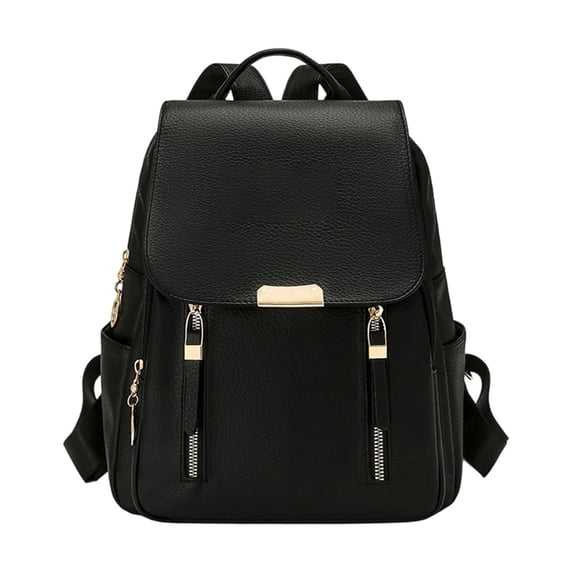 Trendy Leather Backpack Purse for Women, PU Leather Small Daypack with Adjustable Shoulder Strap, Casual Travel Shoulder Bag, Versatile Ladies Backpack for Daily Outings and Travel