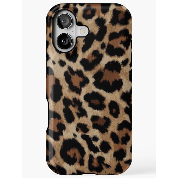Trendy Leopard Animal Print Stylish Groovy Pattern G538 Compatible Phone Case for iPhone 17, 16, 15, 14, 13, 12, and 11 Pro Max