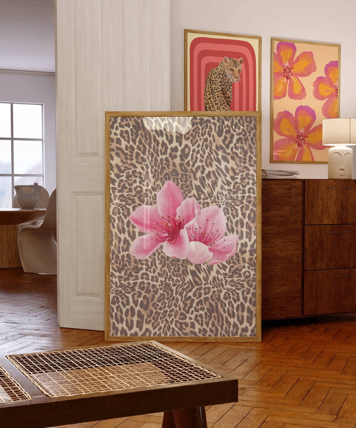 Trendy-Leopard-Flower-Print-