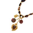 thumbnail image 1 of Trendy Leopard Pattern Heart Floral Acrylic Charm Necklace Lightweight Stainless Steel JewelryGift For Everyday Wear, 1 of 9