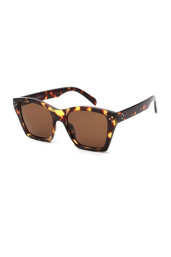Trendy Leopard Print Frame Square Sunglasses - Gradient Brown Lens UV Protection Fashion Daily Eyewear