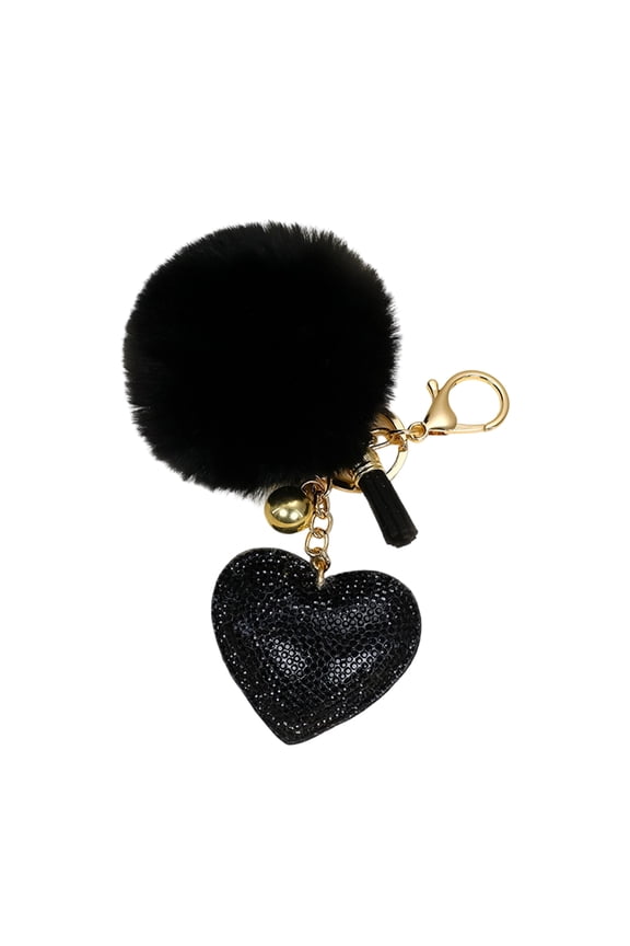 Trendy Love Shape Key Holder With Glittering Stones And Chain Decoration Keychain Ornament Ideal For Gift Giving
