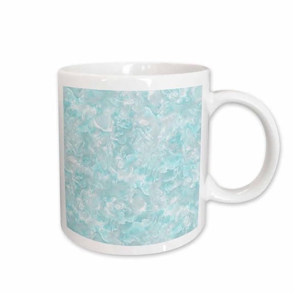 3drose, Trendy Luxury Blue Teal Quartz Malachite Gemstone Agate Geode, 11oz Mug