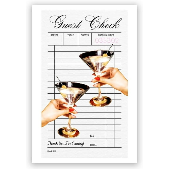 Retro Martini Funky Cocktail Retro Poster Alcohol Bar Cart Wall Art Minimalist Trendy Preppy Wall Canvas Kitchen Wall Decor