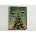 thumbnail image 1 of Trendy Maximalist Alien Print, Unique Winter Dorm Room Wall Art, Retro Ufo Wall Art Print, Weird And Quirky Room Decor Home Decor #253, 12x18 UNFRAMED, 1 of 3
