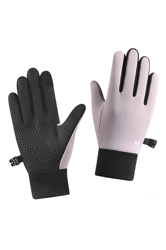 Trendy Men’s Winter Fleece-Lined Warm Gloves Outdoor Cold-Shield Gear Durable Elastic Fit Cold-Weather Essentials