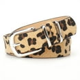 thumbnail image 1 of Trendy Metal Buckle Women's Belt PU Leather All-match Waistband Leopard Print Waist Chain, 1 of 1