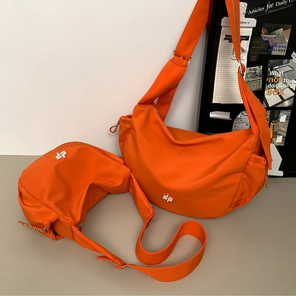 Trendy Mini Sling Crossbody Bag For Women Men Lightweight Nylon Shoulder Bag With Adjustable Strap And Secure Zippers