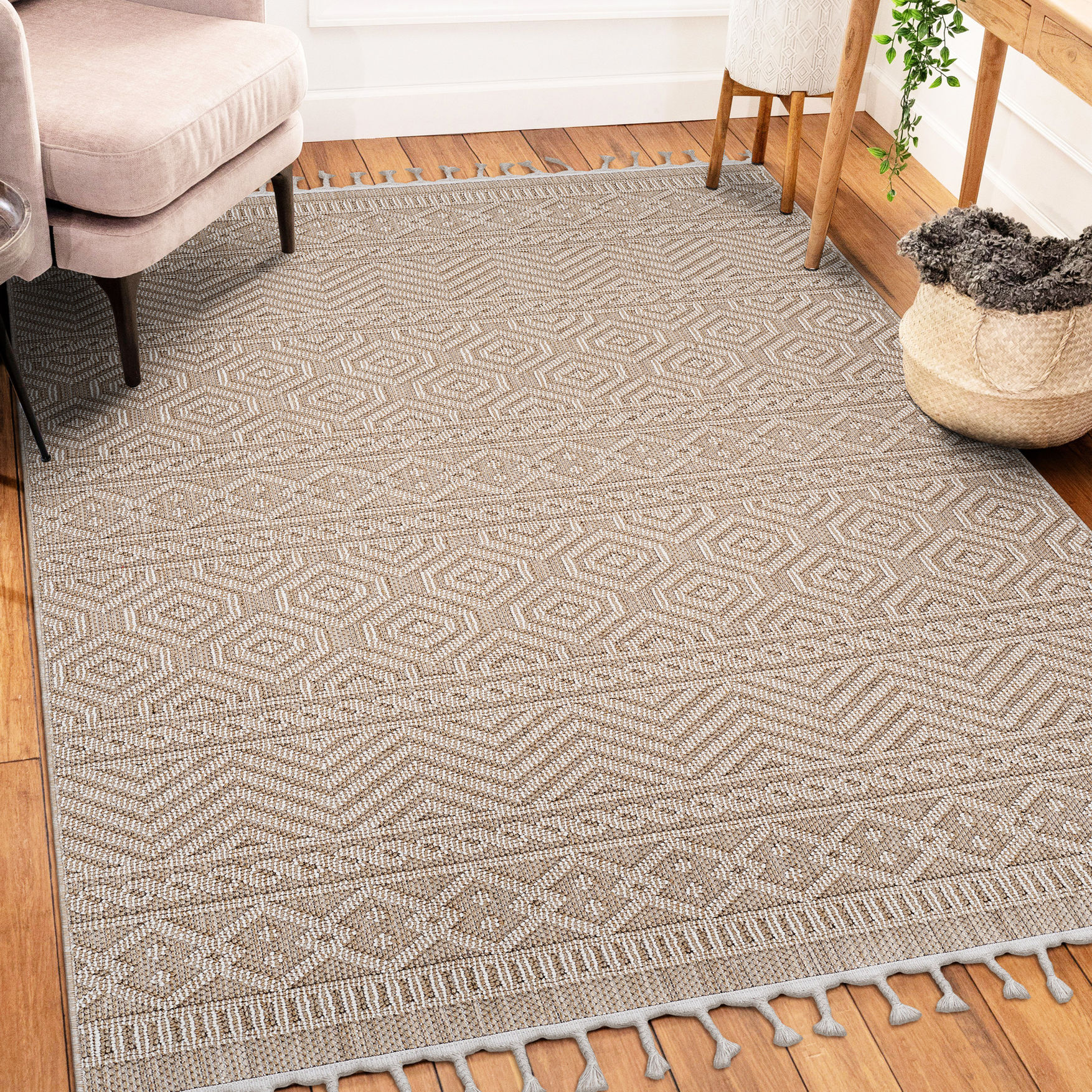 Trendy Mocha Rug - Beautify Your Dining Room, Entryway - Walmart.com