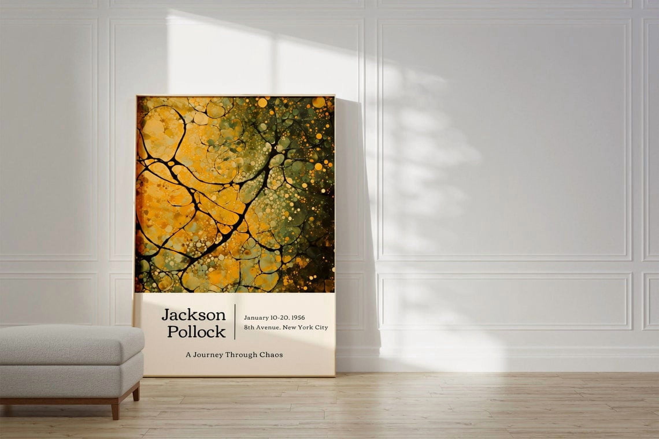 Trendy Modern Colorful Poster, As Maximalist, Abstract, Jackson Pollock ...