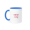 thumbnail image 1 of 3dRose, Trendy Motivational Typography - Happiness is a Kind of Courage, 11oz Two-Tone Blue Mug, 1 of 3