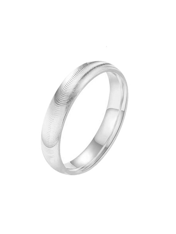Trendy Multiple Size Cats Eye Rings Fashion Forward Stainless Steel Rings with Ripples Detail for Trendsetters