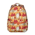 thumbnail image 1 of Trendy Mushroom Print Bookbag for College Teens, Big Capacity Student Backpack with Laptop Protection, Durable Material, Wonderful Gift for School and Travel Use, 1 of 6