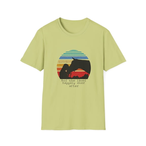 Trendy Novelty Western Horsewoman Gift Humorous Cool Equestrianism Equine Passion Men Women Unisex Softstyle T-Shirt