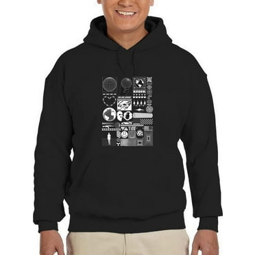 Trendy  Objects Rave Style Hoodie Men -Image by Shutterstock, Male Medium