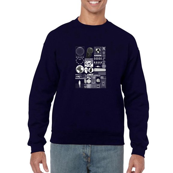 Trendy  Objects Rave Style Sweatshirt Men -Image by Shutterstock, Male Medium