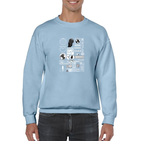 Trendy Objects Rave Style Sweatshirt Men -Image by Shutterstock, Male Medium