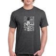 thumbnail image 1 of Trendy  Objects Rave Style T-Shirt Men -Image by Shutterstock, Male 4X-Large, 1 of 4