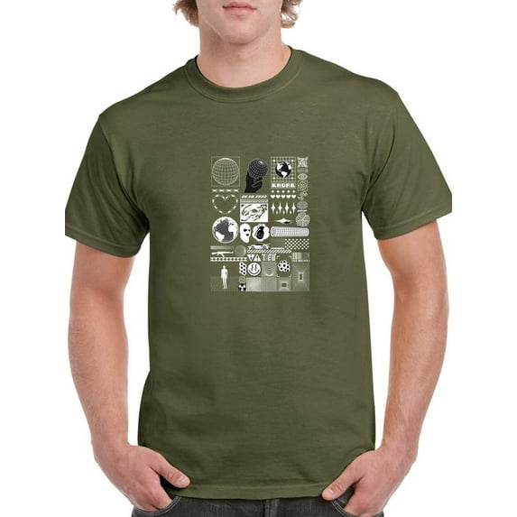 Trendy Objects Rave Style T-Shirt Men -Image by Shutterstock, Male Large