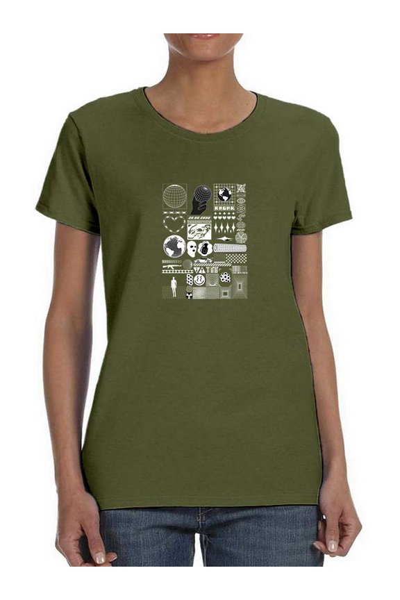 Trendy  Objects Rave Style T-Shirt Women -Image by Shutterstock, Female Small
