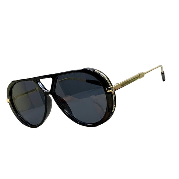 Trendy Oversized Sun Glasses with Double Beam PC Frame Gradient Lenses for Women Outdoor Sports Travel